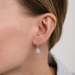 Boucles d'oreilles en Or blanc & diamants