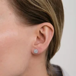 Boucles d'oreilles en Or blanc & diamants