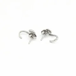 Boucles d'oreilles en or blanc et diamants