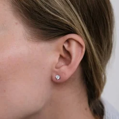 Boucles d'oreilles en Or blanc & diamants