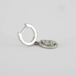Boucles d'oreilles en Or blanc & diamants