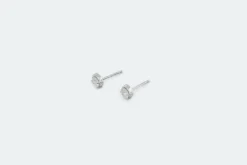 Boucles d'oreilles en or blanc et diamants