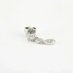 Boucles d'oreilles en Or blanc & diamants