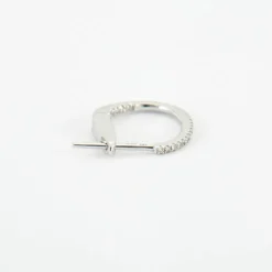 Boucles d'oreilles en Or blanc, diamants