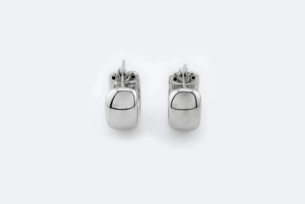 Boucles d'oreilles en or blanc