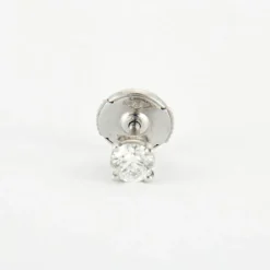 Boucles d'oreilles en Or blanc & diamants
