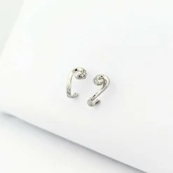 Boucles d'oreilles en or blanc et diamants