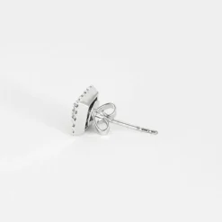 Boucles d'oreilles en or blanc et diamants