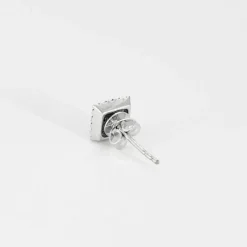 Boucles d'oreilles en or blanc et diamants