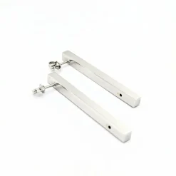 Boucles d'oreilles en or blanc et diamants
