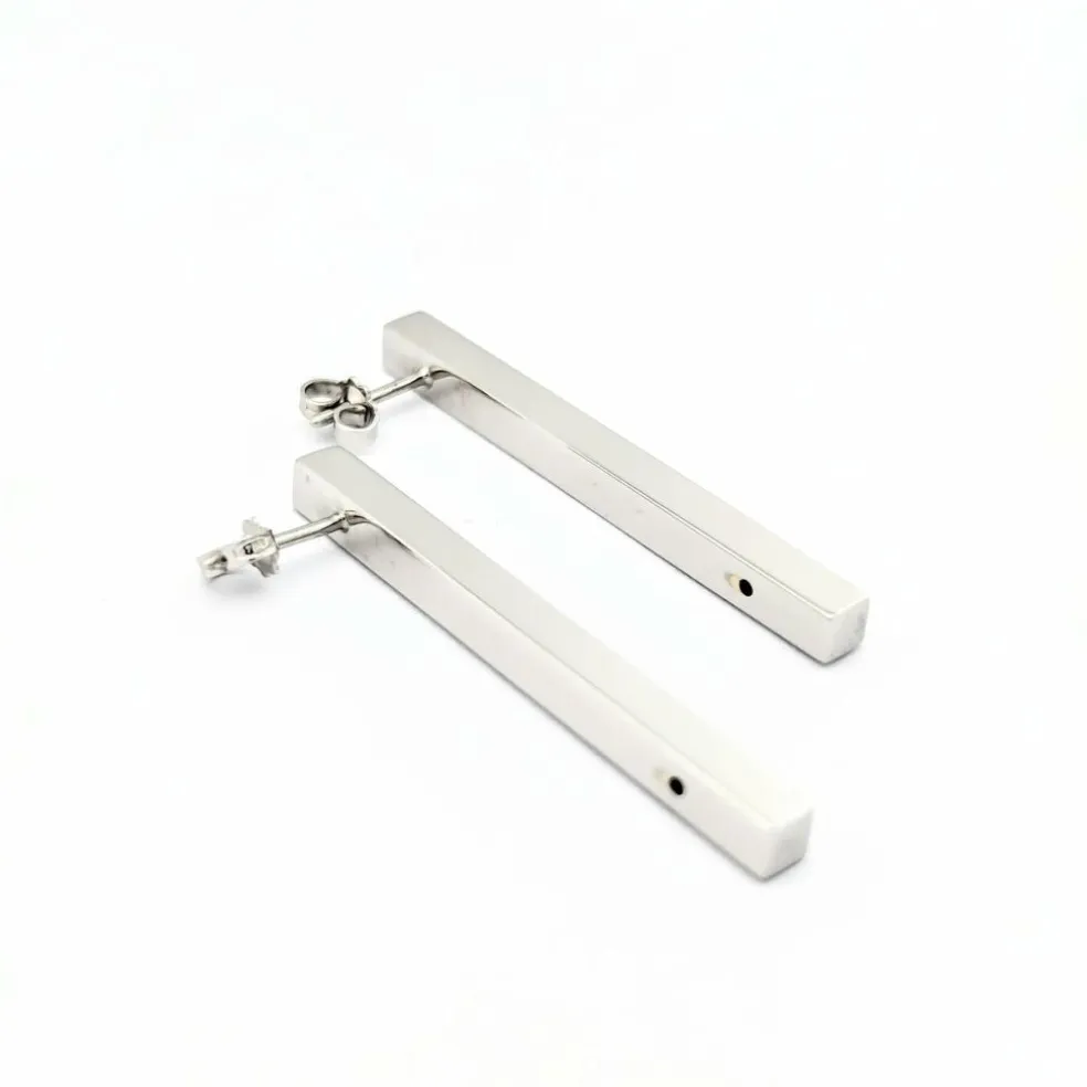Boucles d'oreilles en or blanc et diamants