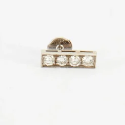 Boucles d'oreilles en Or blanc & diamants