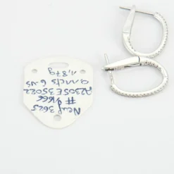 Boucles d'oreilles en Or blanc, diamants