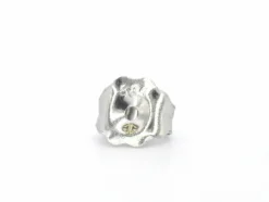 Boucles d'oreilles en or blanc avec topaze