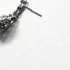 Boucles d'oreilles en or blanc et diamants