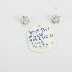 Boucles d'oreilles en Or blanc & diamants