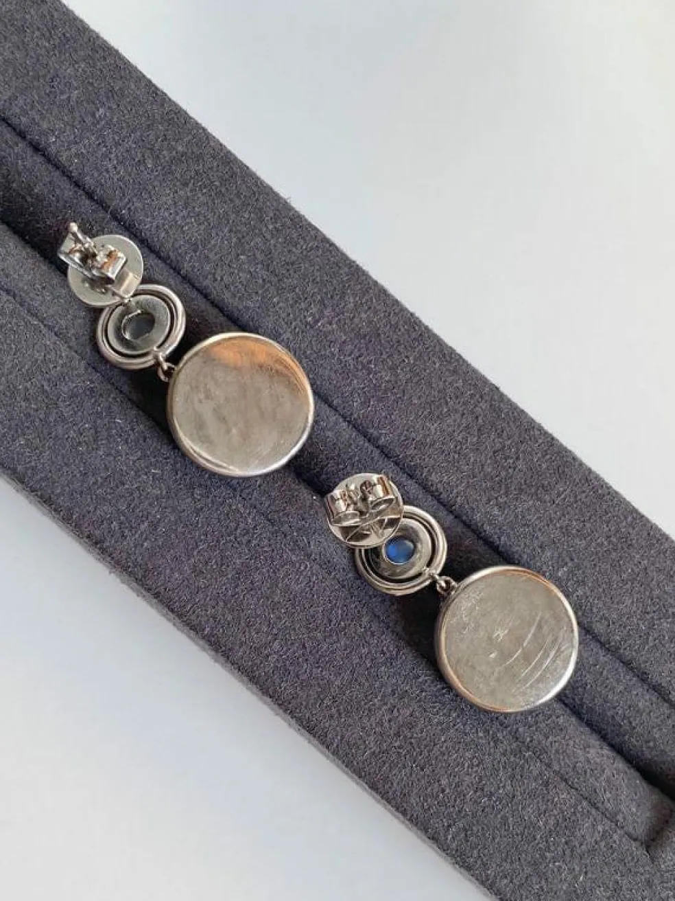 Boucles d’oreilles en or blanc