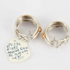 Boucles d'oreilles en Or blanc & diamants