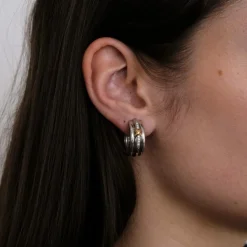 Boucles d'oreilles en Or blanc & diamants
