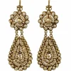 Boucles d'oreilles en or et perles anciennes