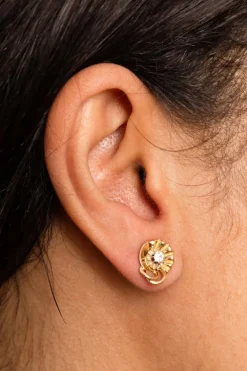 Boucles d'oreilles en or et diamant