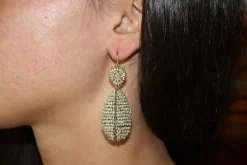 Boucles d'oreilles en or et perles anciennes