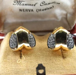 Boucles d'oreilles en or et diamants des années 1960