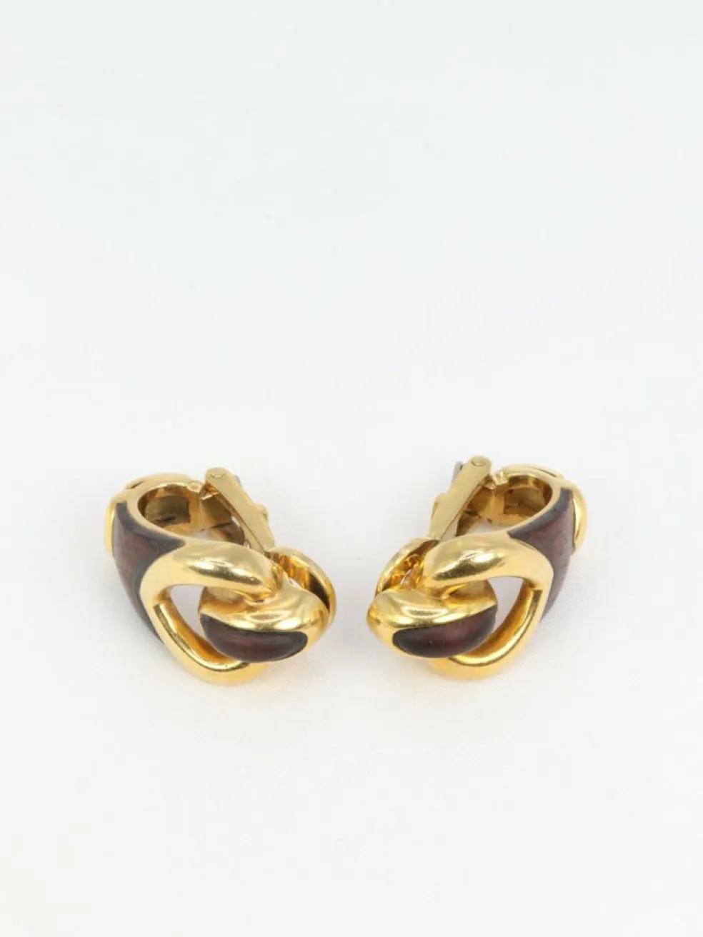 Boucles d’Oreilles en Or et Bois d’Amourette