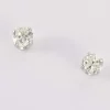Boucles d'oreilles en or gris, diamants