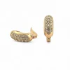 Boucles d’oreilles en or jaune 18 carats et diamants