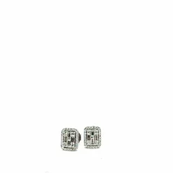 Boucles d'oreilles en or jaune 18 carats et diamants