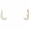 Boucles d'oreilles en or jaune avec diamants de 0,36 ct