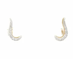 Boucles d'oreilles en or jaune avec diamants de 0,36 ct