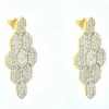 Boucles d'oreilles en or jaune avec 5,76 carats de diamants