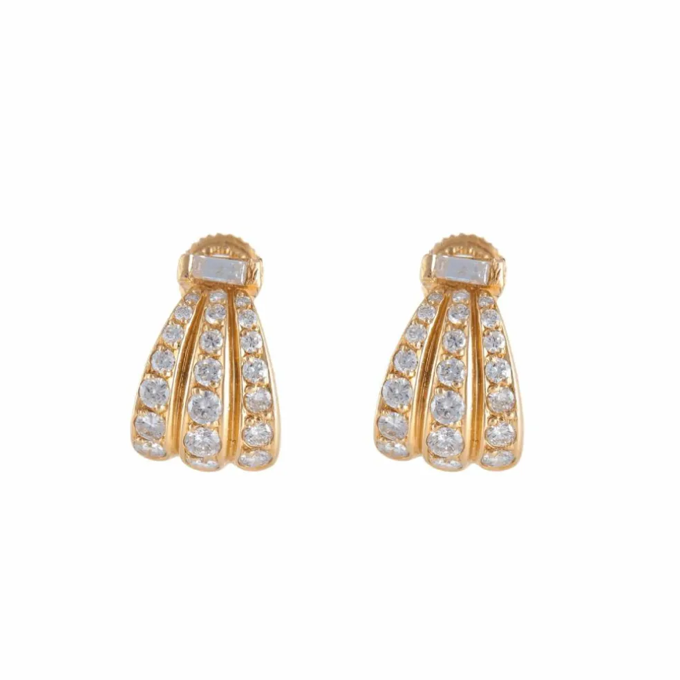 Boucles d'oreilles en or jaune