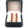 Boucles d'oreilles en or jaune tourmalines '80