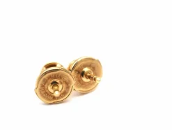 Boucles d'oreilles en or jaune 750 et diamants