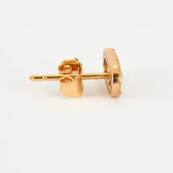Boucles d'oreilles en Or jaune & diamants