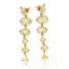 Boucles d'oreilles en or rose et diamants