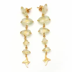 Boucles d'oreilles en or rose et diamants