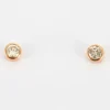 Boucles d'oreilles en Or rose & diamants