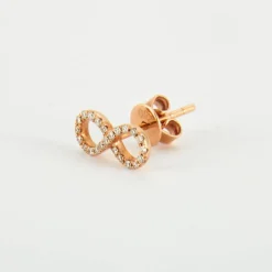Boucles d'oreilles en Or rose & diamants