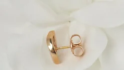 Boucles d'oreilles en or rose et nacres