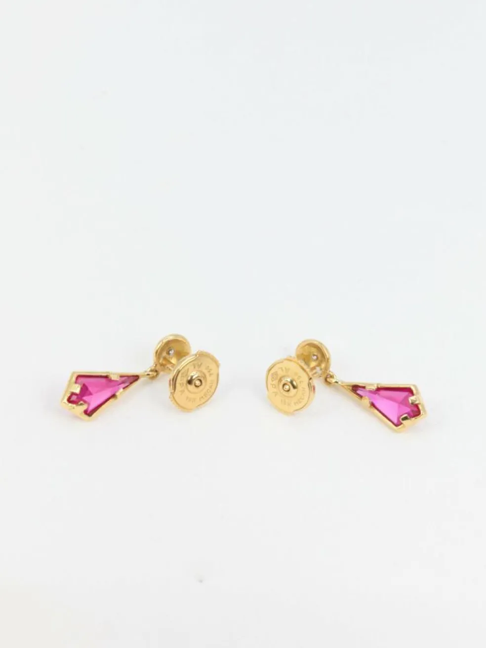 Boucles d’oreilles en Or, Tourmaline