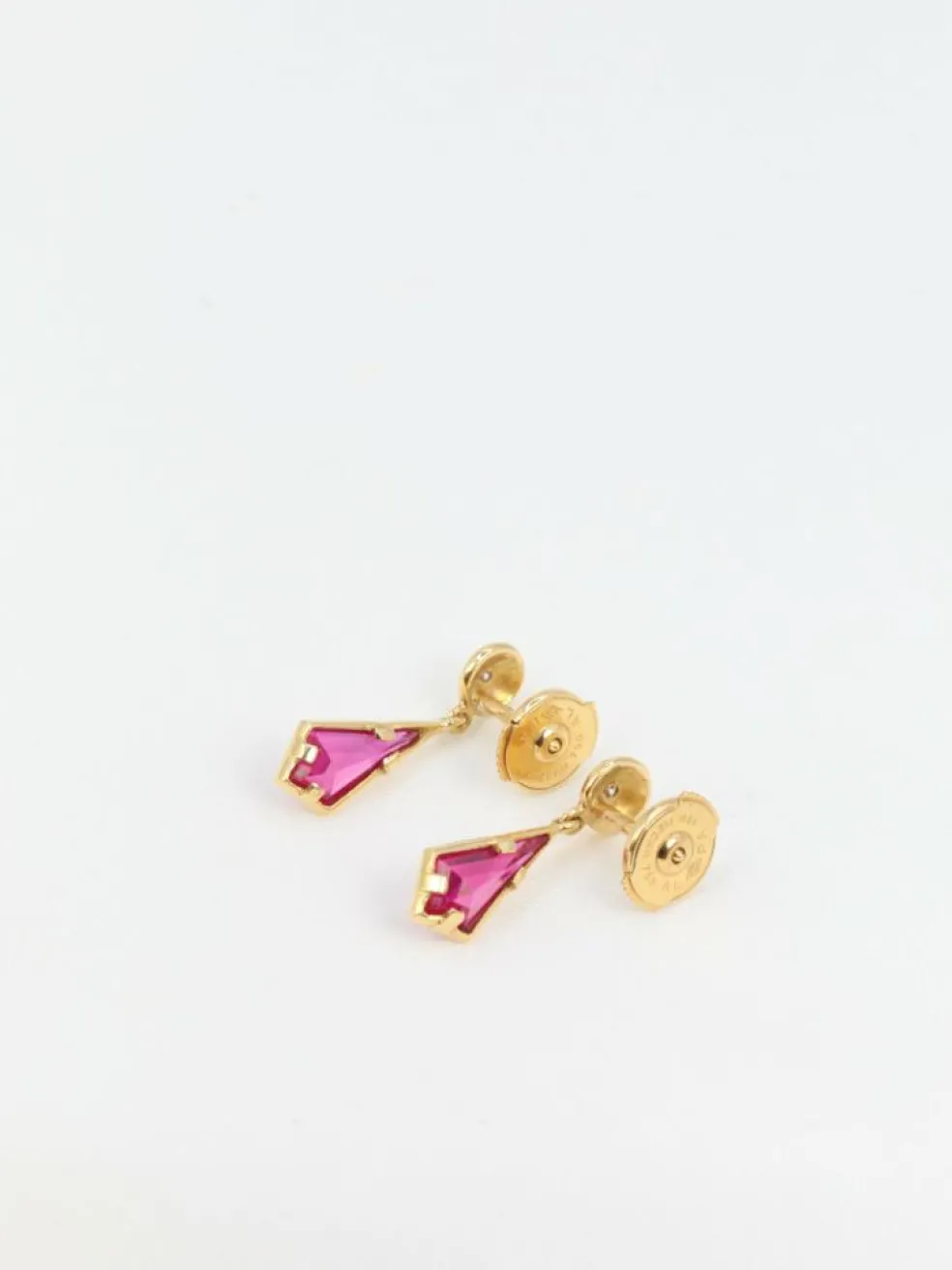 Boucles d’oreilles en Or, Tourmaline
