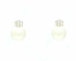 Boucles d'oreilles en perles et diamants d'Australie