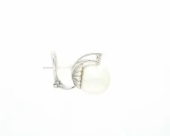 Boucles d'oreilles en perles et diamants d'Australie