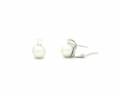 Boucles d'oreilles en perles et diamants d'Australie