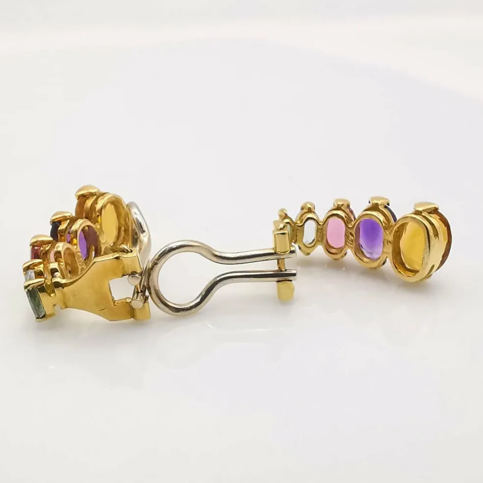 Boucles d'oreilles en pierres précieuses