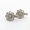 Boucles d'oreilles en platine et diamants
